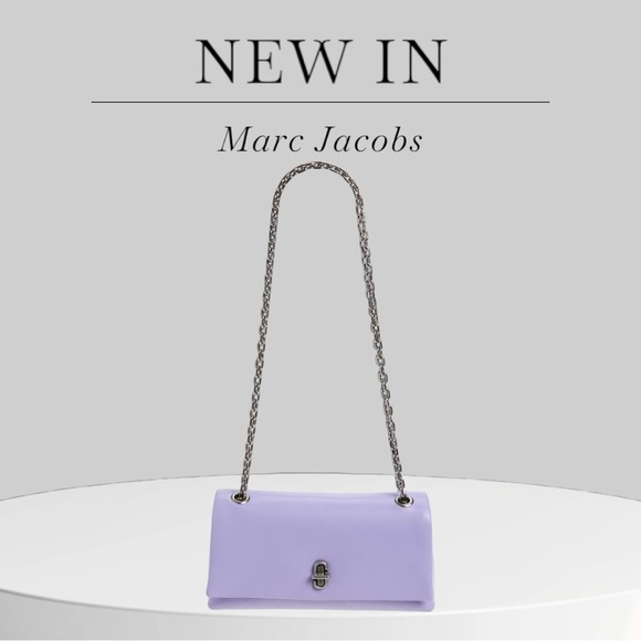 Marc Jacobs The Dual Chain Strap Mini Bag Purple Shoulder Bag, Dust Bag NWT - Picture 11 of 17